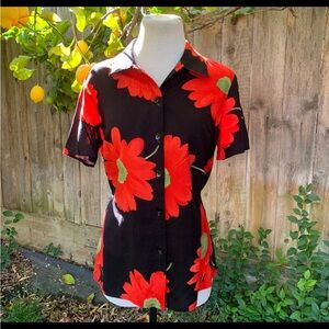 Vintage Daisy Button Down Blouse